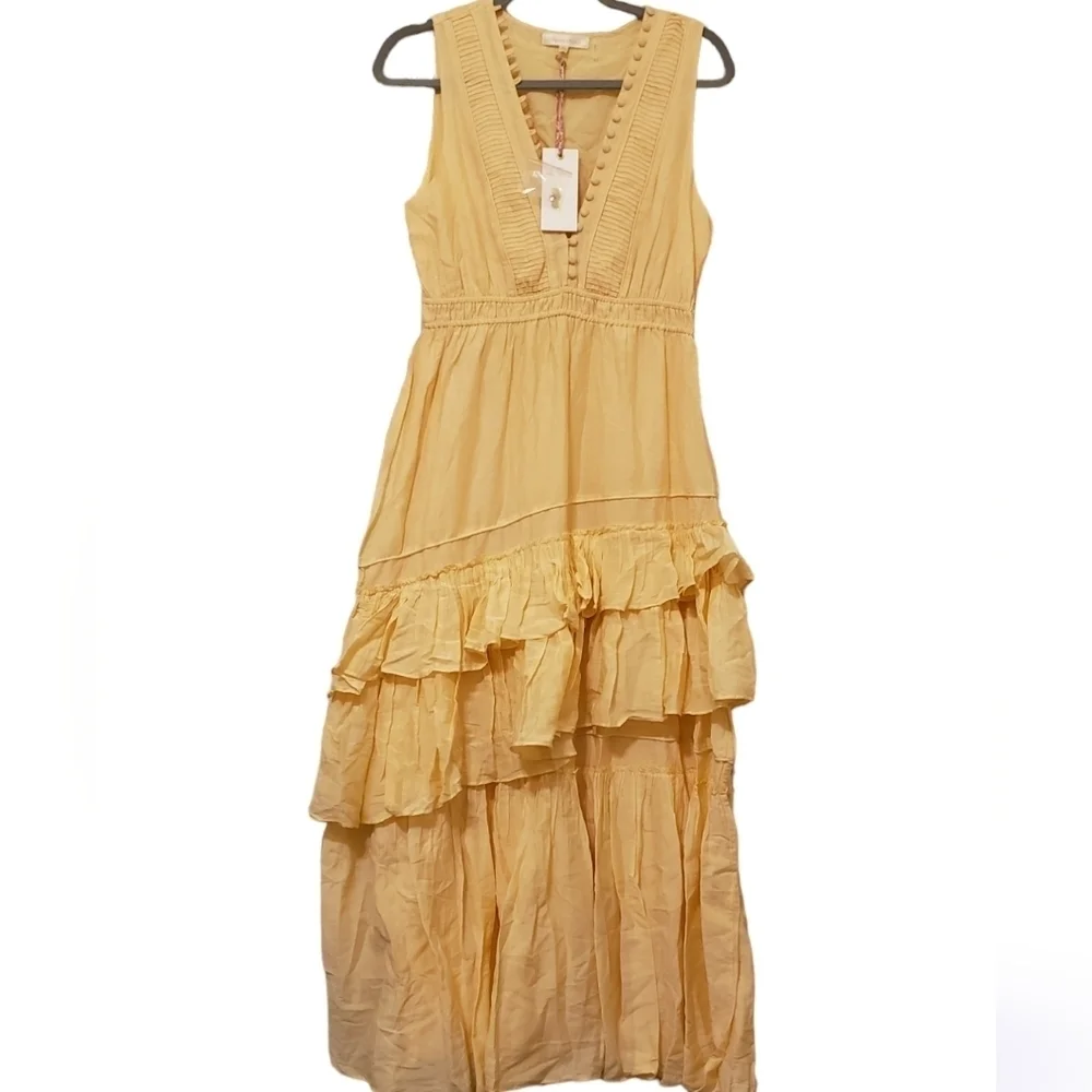 Loveshackfancy Jordie Dress Warm Sand NEW